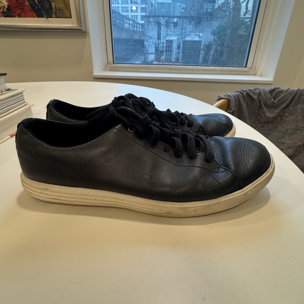 Cole Haan Black Leather Sneakers - Size 9